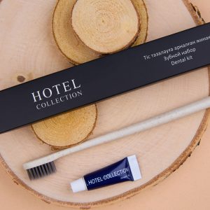 Зубной набор в коробке BLACK — премиум-серия в эко-стиле, «Hotel Collection»