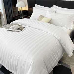 Комплект постельного белья 2-спальный ЕВРА  Luxury Stripe Satin