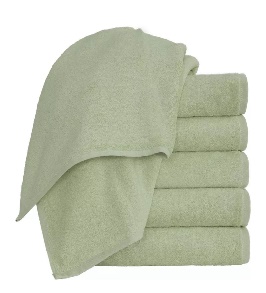 Фисташковое банное полотенце 140×70 см — плотность 500 г/м², производство Ташкент