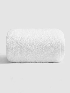 Белое полотенце для рук 16S 50×90 ,  короткий ворс, 100% хлопок, люкс, производство Китай